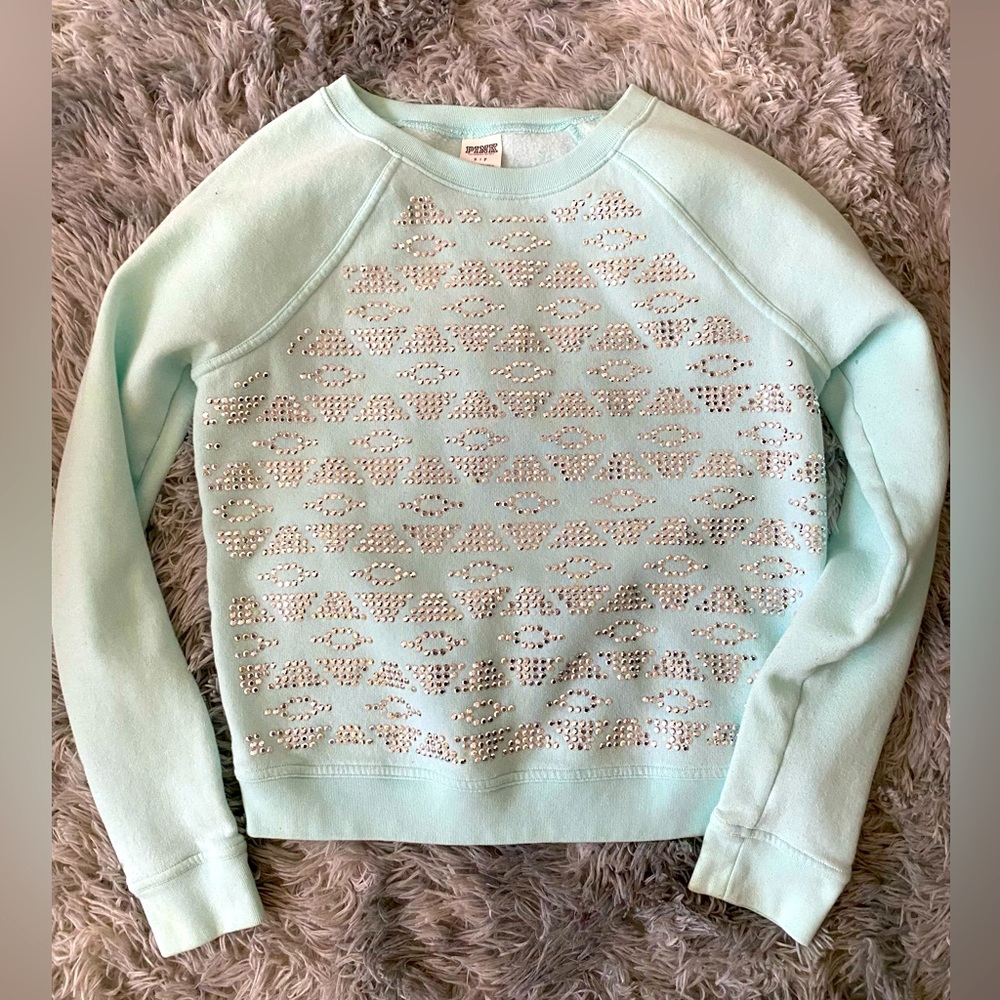 Two non hooded PINK sweatshirts